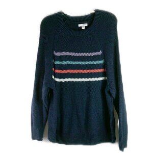 Sonoma - Navy Blue Long Sleeve Crew Neck Sweater - Size PXXL